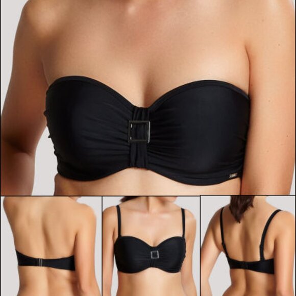 Women's Panache Swim Anya Convertible Underwire Bandeau Bikini Top Size 32 GG - Picture 4 of 15